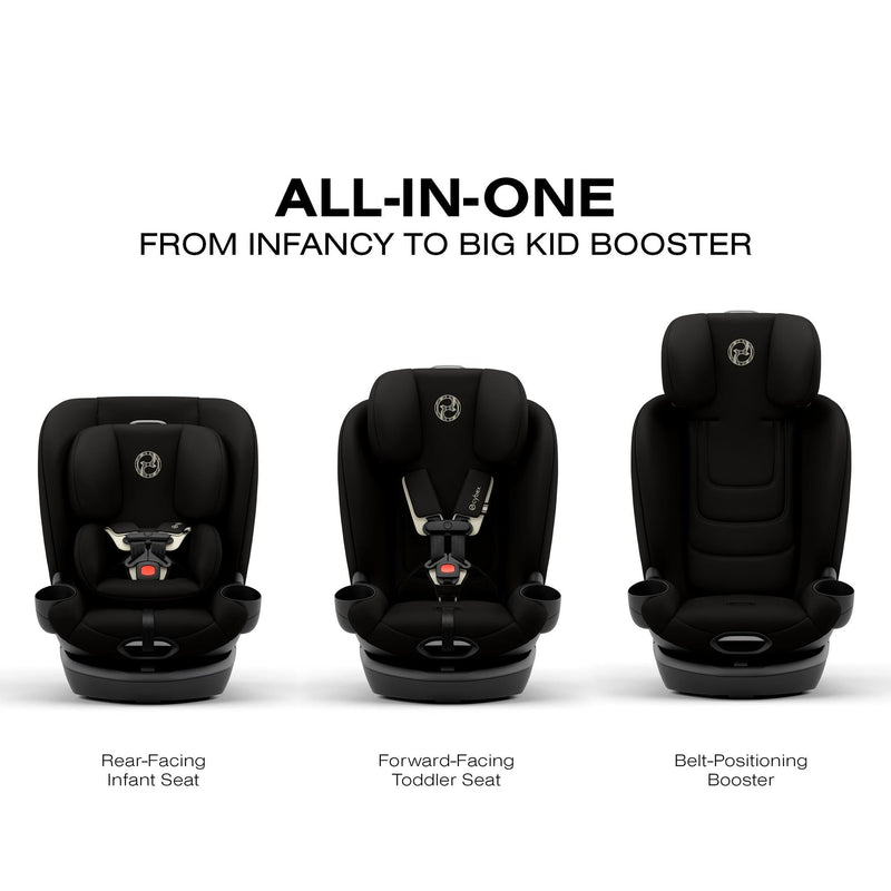 Cybex Callisto G 360 Select all-in-one modes from infancy to big kid booster