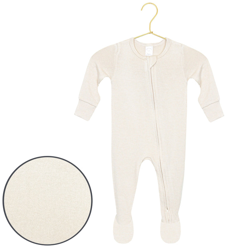 Lou Lou and Company | Plush Knit Zipper Footie | Dakota