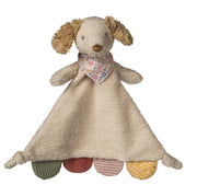 Mary Meyer Dancing Dachshund activity blanket featuring a plush dog character with a soft blanket body and textured details