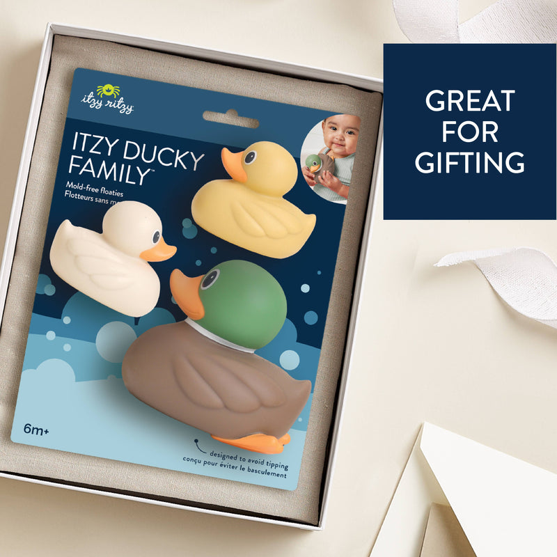 Itzy Ritzy | Itzy Ducky Family™ Bath + Water Table Toys | Mallard Family