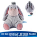 Front and back views of Oh So Snuggly Eeyore plush