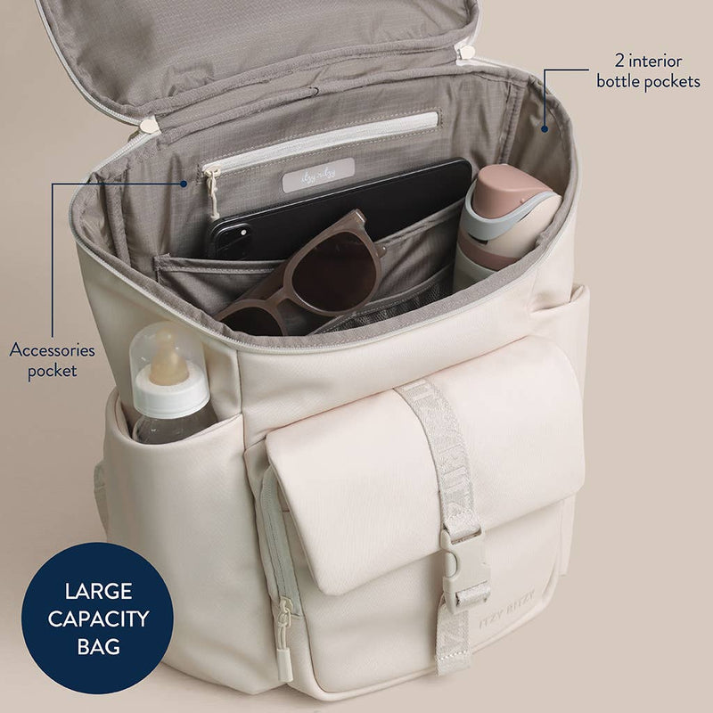Itzy Ritzy | Belong Bucket Backpack™ Diaper Bag | Toast