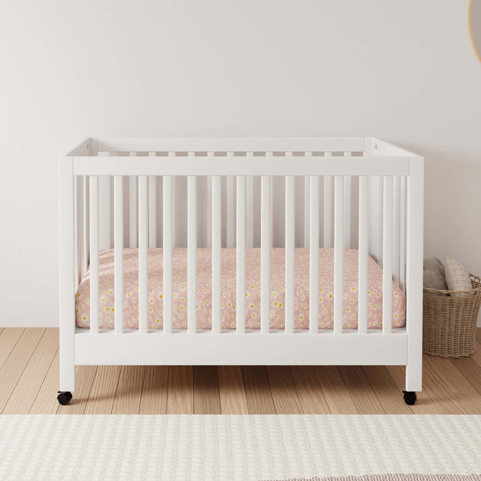 Babyletto Maki Full-Size Portable Folding Crib with Toddler Bed