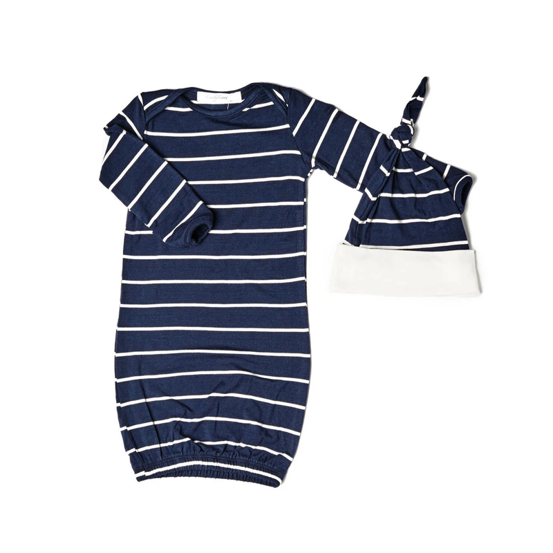Everly Grey | Mom & Me 5 Piece PJ Set | Navy Stripe