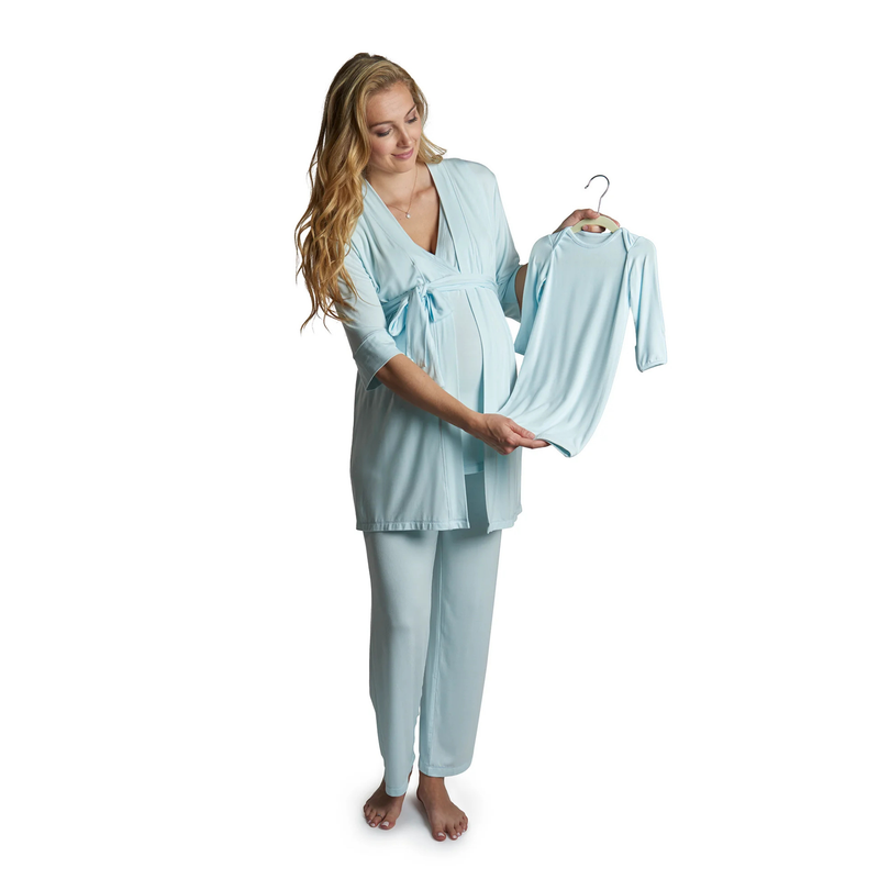 Everly Grey | Mom & Me 5 Piece PJ Set | Whispering Blue