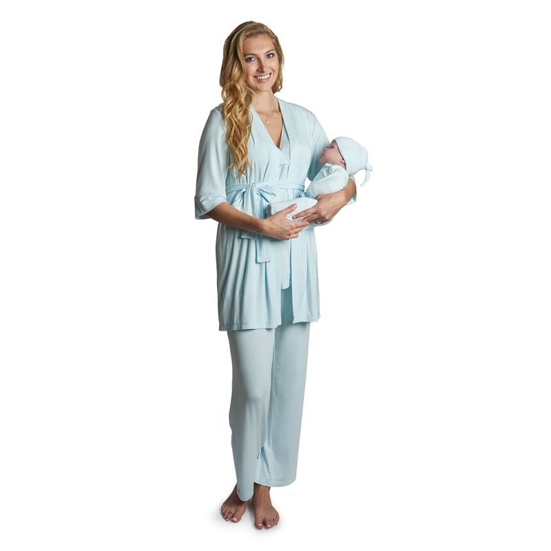Everly Grey | Mom & Me 5 Piece PJ Set | Whispering Blue