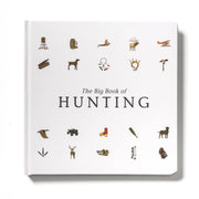 Book titled 'The Big Book of Hunting' with hunting-related illustrations on a white background