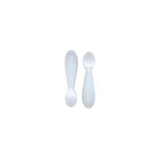 Two ezpz Tiny Spoon silicone infant spoons in Gray