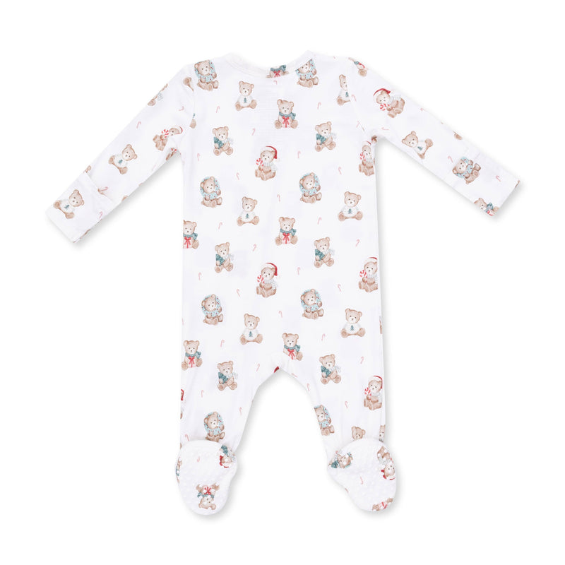Angel Dear | 2 Way Zipper Footie | Christmas Teddy Bears