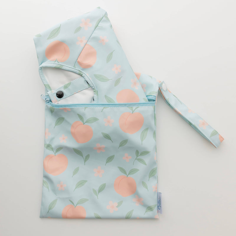 Calla & Friends | The Grayson Waterproof Long Sleeve Bib | Peach Blossom