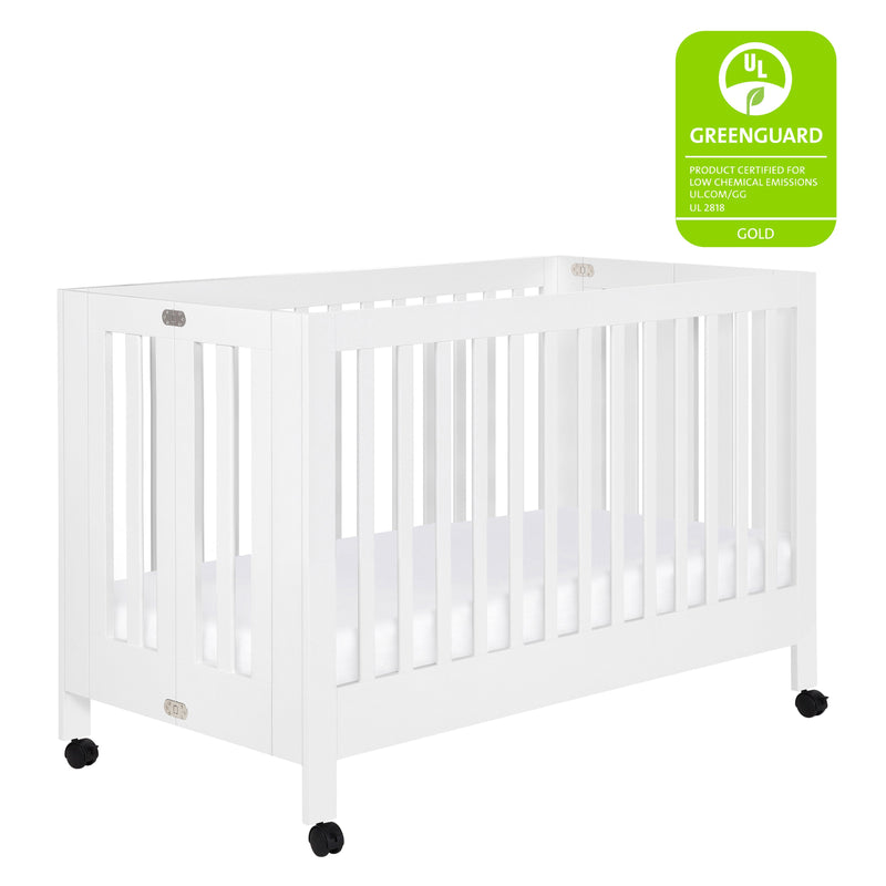 Babyletto Maki Portable Folding Crib with Toddler Bed Conversion Kit