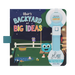 cover of blairs backyard of big ideas light up library book with magic magnifier attached