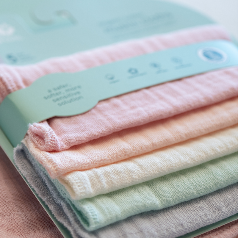 Green Sprouts | Organic Cotton Muslin Cloths (5 pack)