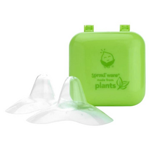 Green Sprouts Nipple Shields made from Silicone & Plants (2 Pack)
