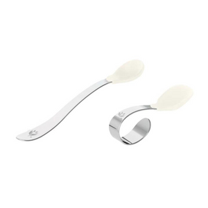 Green Sprouts Silicone and Stainless Steel Training Spoons