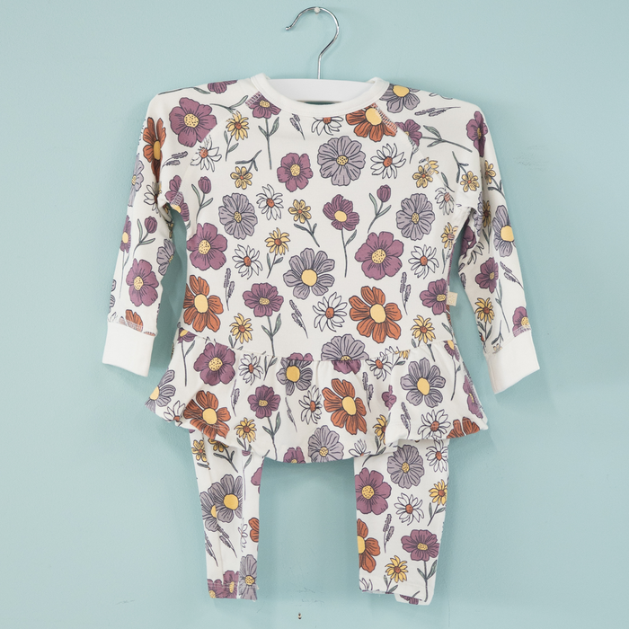 Gunamuna | Ruffled Sweatsuit | Bouquet