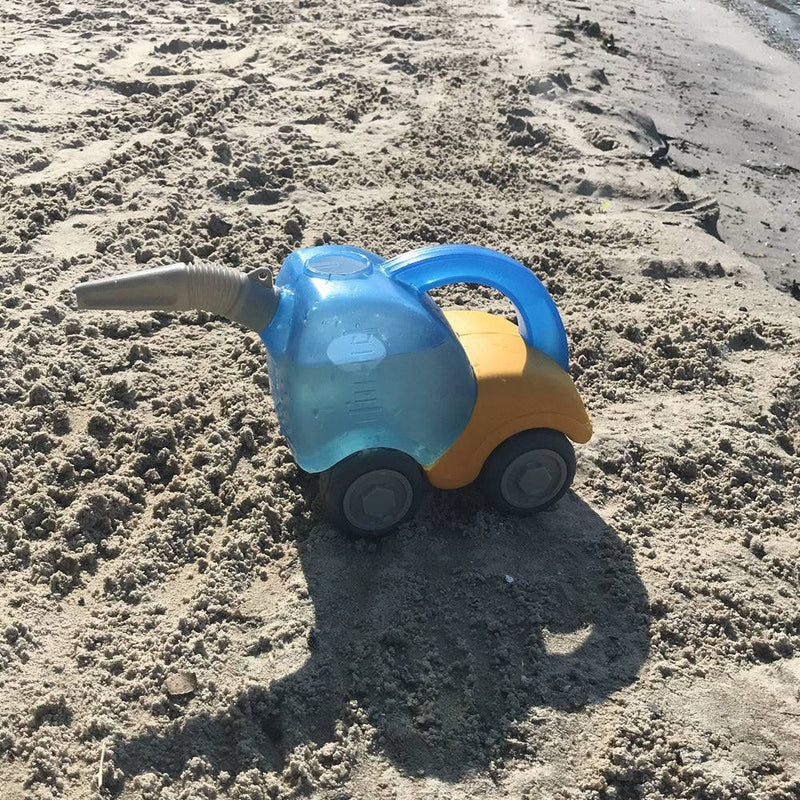 Toy truck on sandy ground