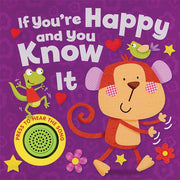 If You’re Happy and You Know It sound book cover featuring a dancing monkey and colorful animals