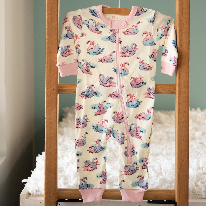 Hatley | Cotton Coverall | Elegant Swans