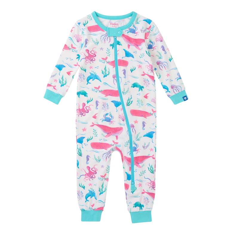 Hatley | Bamboo Coverall | Painted Sealife