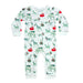 Heyward House boys long sleeve Playtime Romper in Christmas Safari print on white background