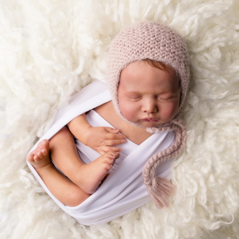 Huggalugs | Newborn Angora Knit Bonnet