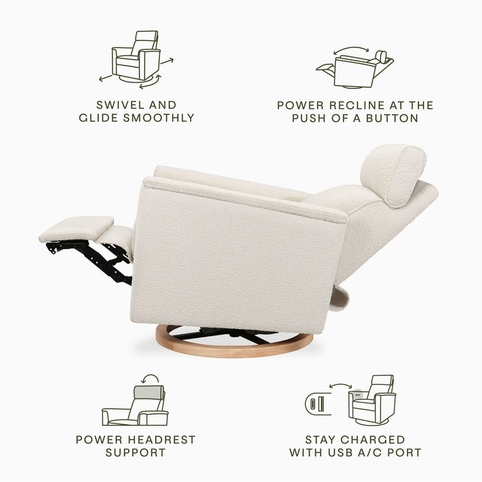 Monogram by Namesake Willa Plus Power Glider Recliner + Power Headrest