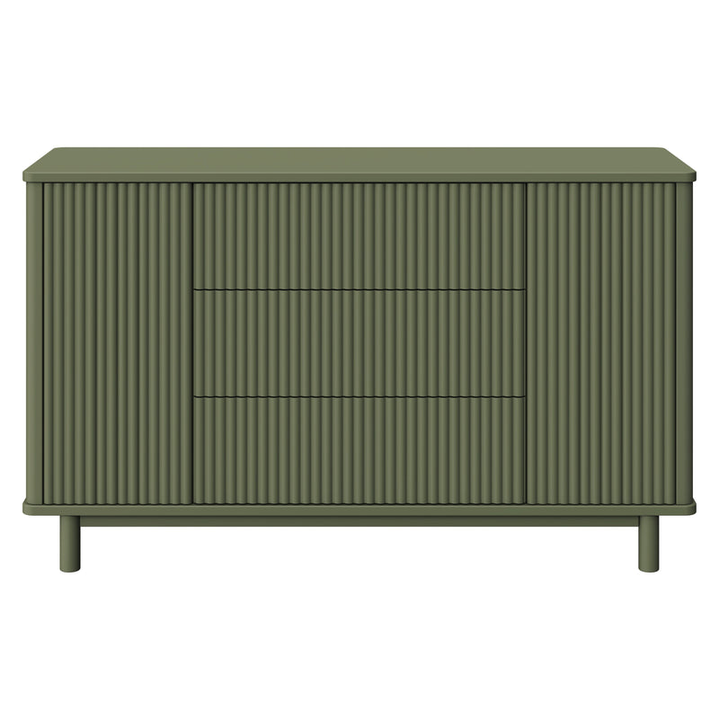 M29816OL,Babyletto,Pogo Tambour Assembled Dresser in Olive