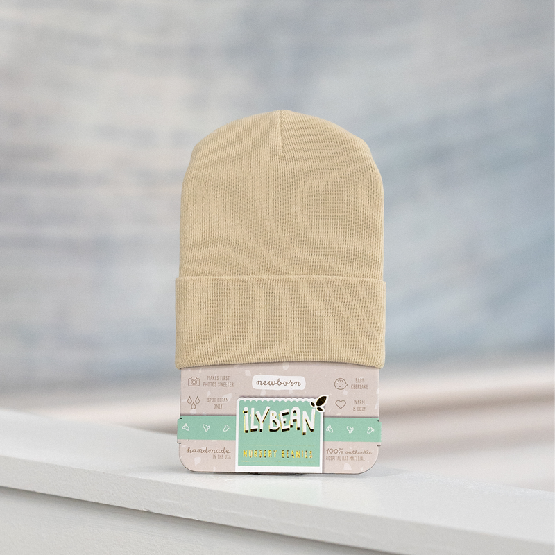 Ilybean | Newborn Beanie | Solid Beige