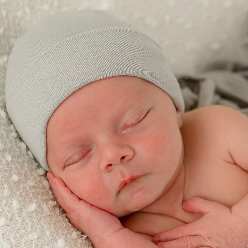 Ilybean | Newborn Beanie | Solid Gray