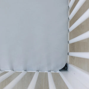 Mebie Baby Bamboo Crib Sheet | Stone