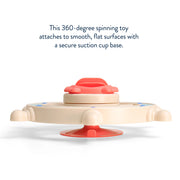 360-degree spinning toy with suction cup base on a white background