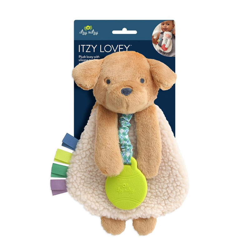 Itzy Lovey | Lovey Plush with Teether | Trevor the Puppy
