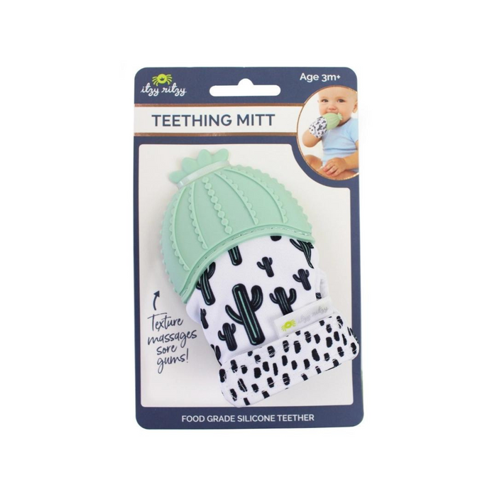 Itzy Ritzy Silicone Teether Mitt | Cactus