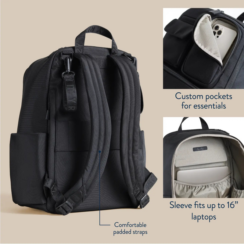 Itzy Ritzy | Belong Utility Backpack Diaper Bag | Black