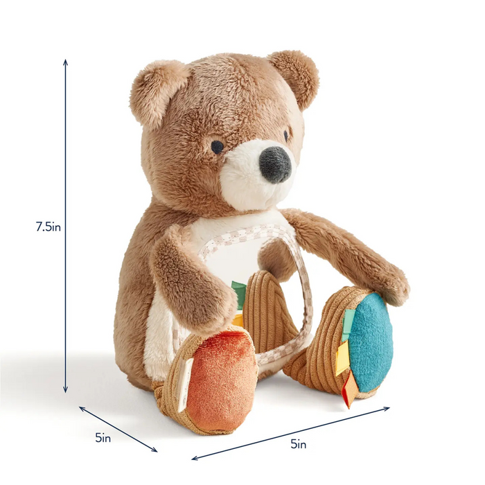 Itzy Ritzy | Sensory Tummy Time Mirror | Theo the Bear