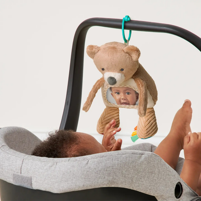 Itzy Ritzy | Sensory Tummy Time Mirror | Theo the Bear