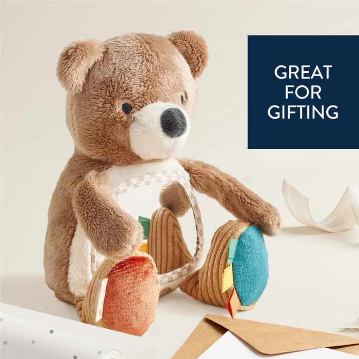 Itzy Ritzy | Sensory Tummy Time Mirror | Theo the Bear