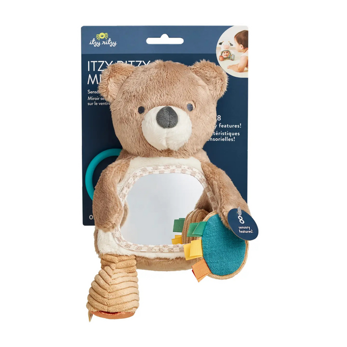 Itzy Ritzy | Sensory Tummy Time Mirror | Theo the Bear