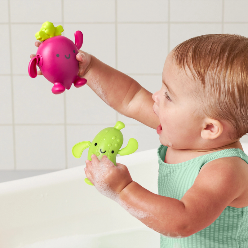 Itzy Ritzy | Silly Swimmers Bath Set | Veggies