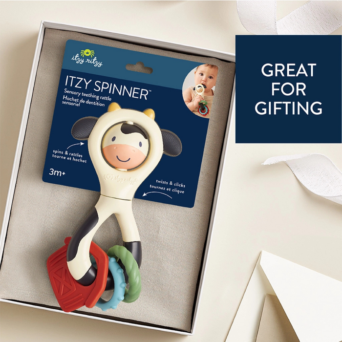 Itzy Ritzy | Spinner Rattle | Cow