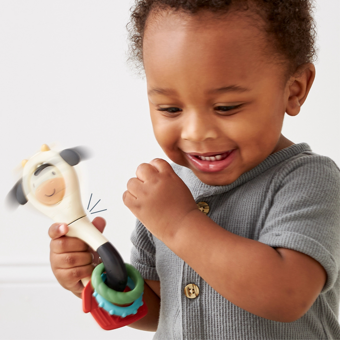 Itzy Ritzy | Spinner Rattle | Cow