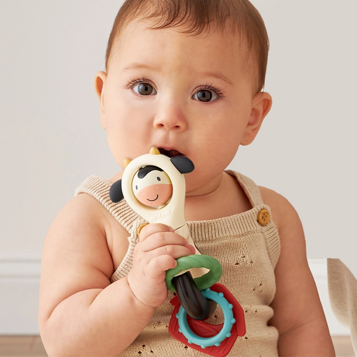 Itzy Ritzy | Spinner Rattle | Cow