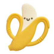 Chew Crew silicone teether presented on a neutral background