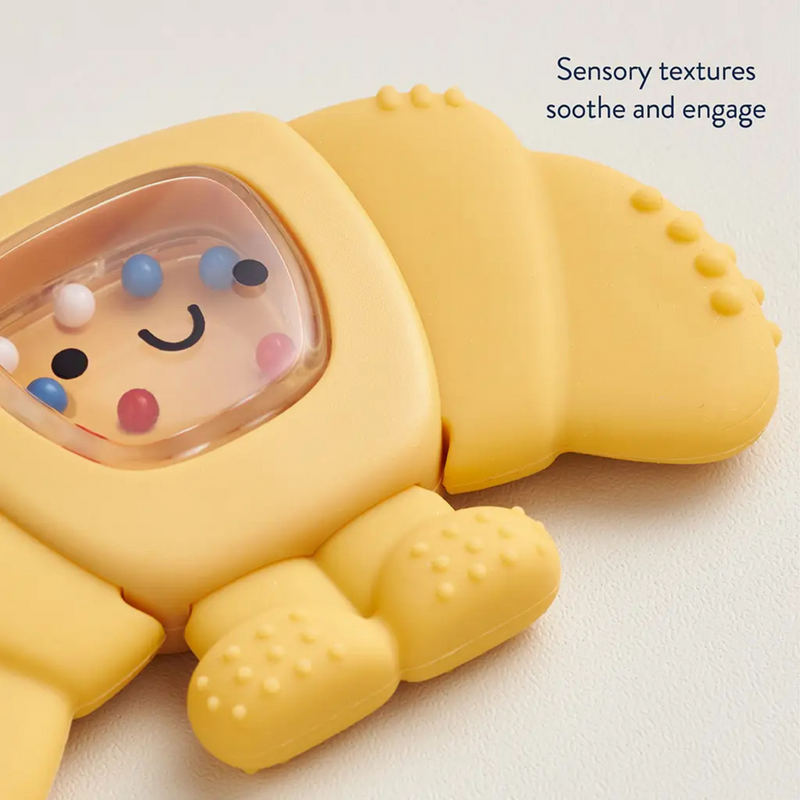 Itzy Ritzy | Sweetie Shake Plus Rattle & Teether | Croissant