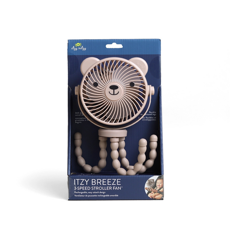 Itzy Ritzy | Itzy Breeze 3-Speed Stroller Fan | Taupe