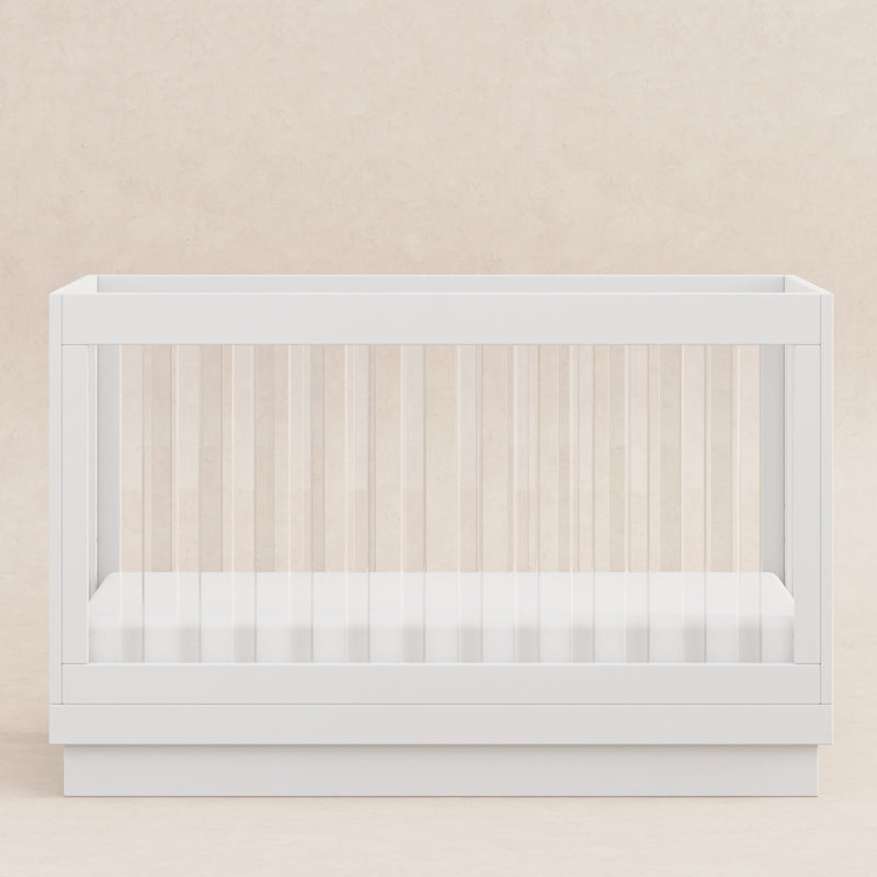Babyletto Harlow Acrylic 3-in-1 Convertible Crib with Toddler Bed Conversion Kit