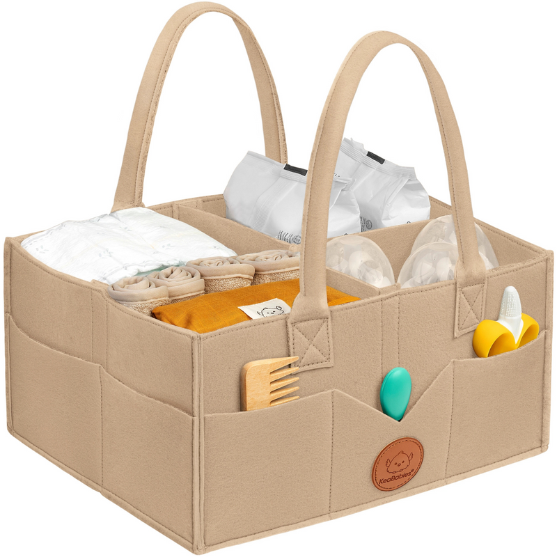 KeaBabies | Original Diaper Caddy | Taupe
