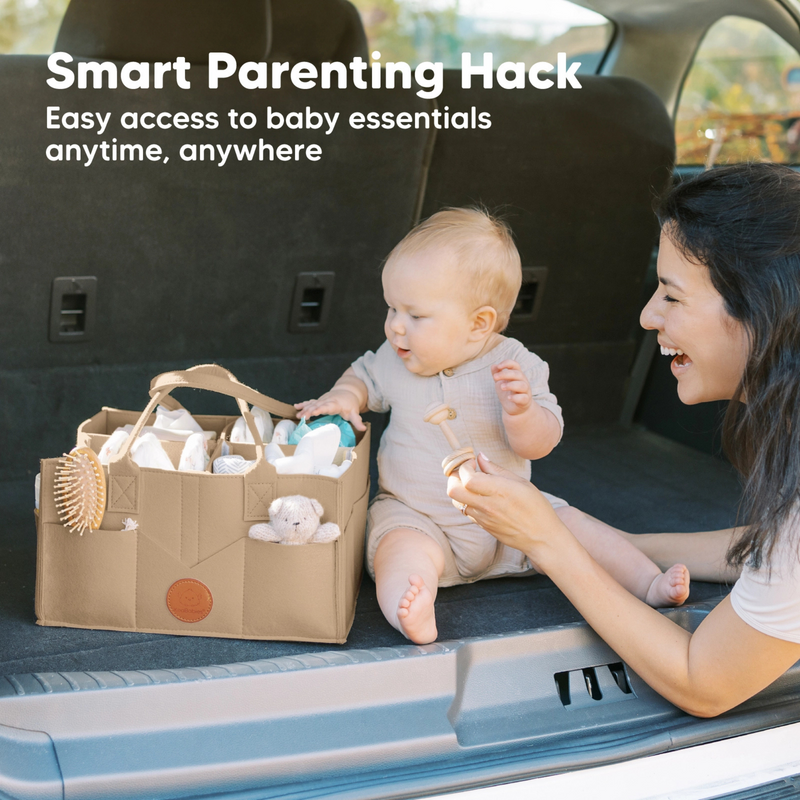 KeaBabies | Original Diaper Caddy | Taupe