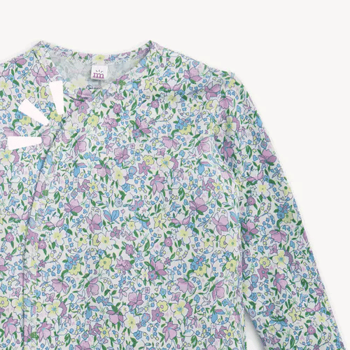 Floral patterned shirt on a white background